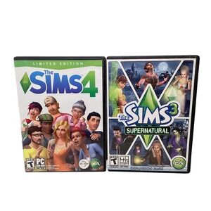 The Sims 4 Limited Edition Expansion Pack & The Sims 3 Supernatural PC Games lot